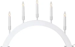 Vind Adventsljusstake 38cm Vit