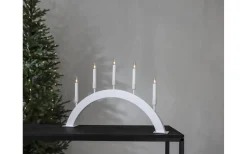 Vind Adventsljusstake 38cm Vit