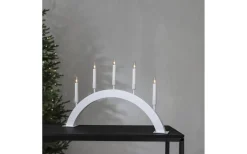 Vind Adventsljusstake 38cm Vit