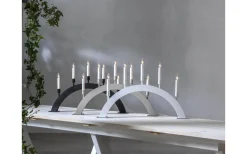 Vind Adventsljusstake 38cm Vit