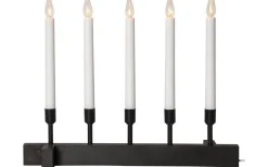 Visa Alla Adventsljusstakar|Adventsljusstakar 31-60 Cm<Star Trading Vind Adventsljusstake 32cm Svart