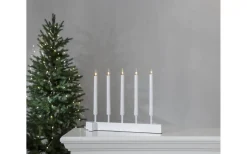 Star Trading Vind Adventsljusstake 32cm Vit* Visa Alla Adventsljusstakar|Adventsljusstakar 31-60 Cm