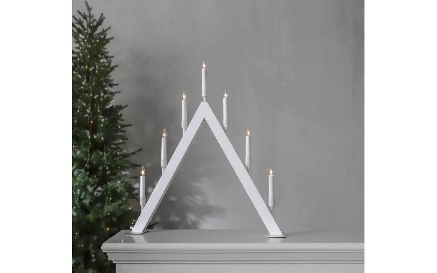 Star Trading Vind Adventsljusstake 63cm Vit* Visa Alla Adventsljusstakar|Adventsljusstakar 61-120 Cm