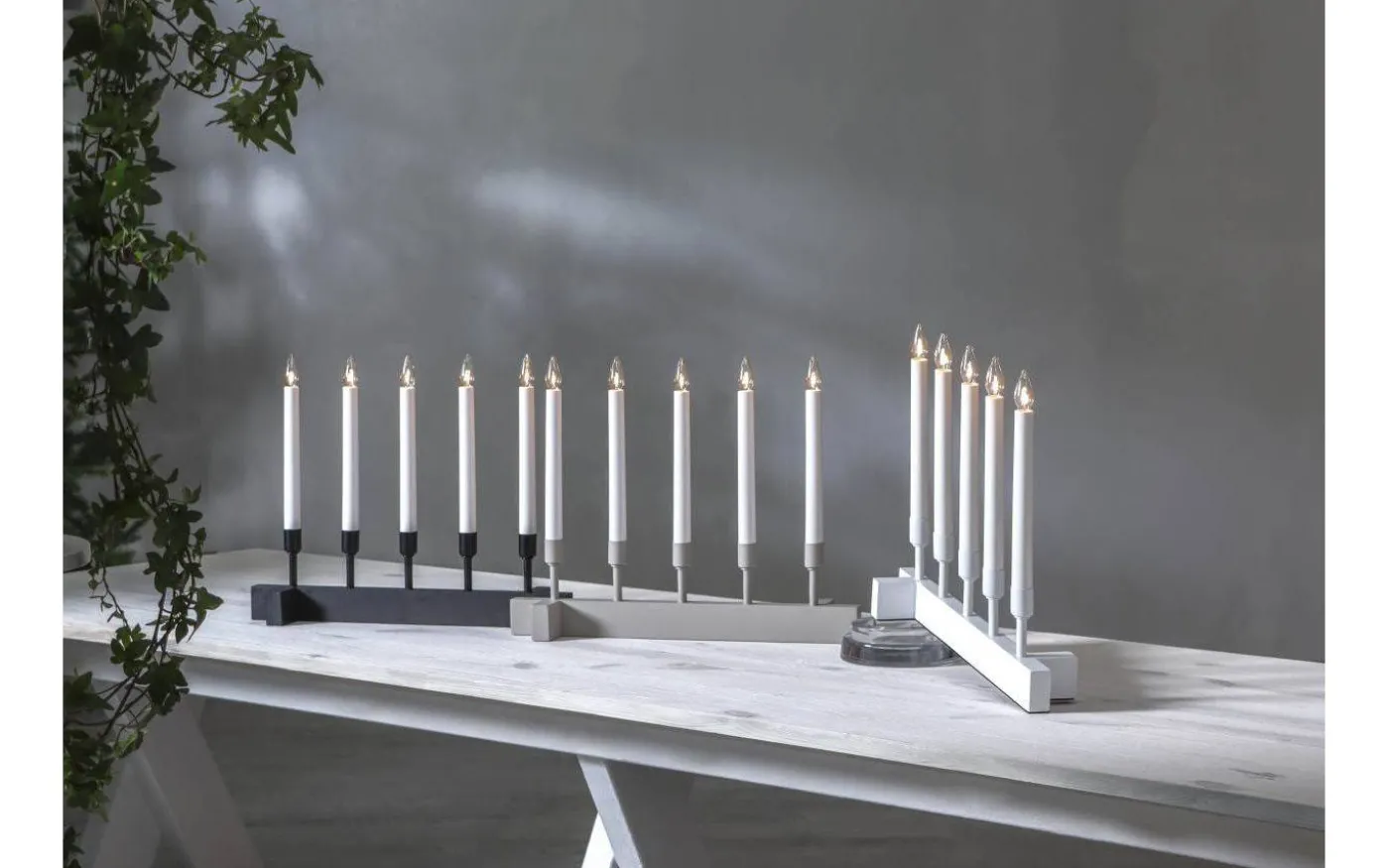 Vind Adventsljusstake 32cm Beige