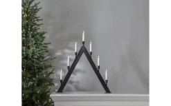 Vind Adventsljusstake 63cm Svart