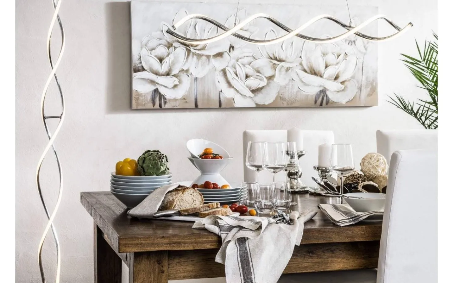 Cottex Vindla Taklampa 87cm Krom* Kök & Matplats|Avlånga Taklampor