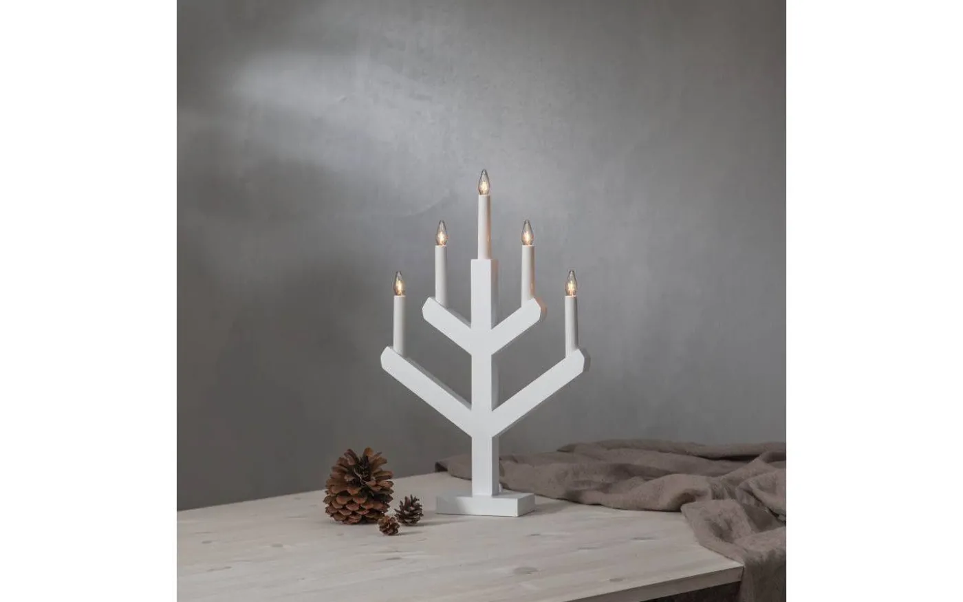 Vinga Adventsljusstake 50cm Vit