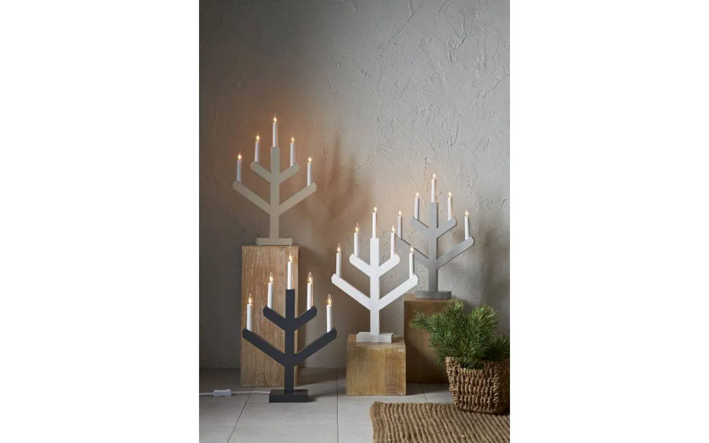 Vinga Adventsljusstake 50cm Vit