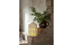 Vinter Batteridriven Bordsdekoration 16cm Vit