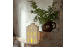 Vinter Batteridriven Bordsdekoration 16cm Vit