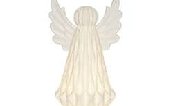 Vinter Batteridriven Bordsdekoration 19cm Vit