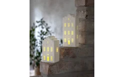 Julbyar Och Figurer|Batteri Julpynt Inomhus<Star Trading Vinter Batteridriven Bordsdekoration 21cm Vit