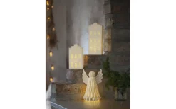 Julbyar Och Figurer|Batteri Julpynt Inomhus<Star Trading Vinter Batteridriven Bordsdekoration 21cm Vit