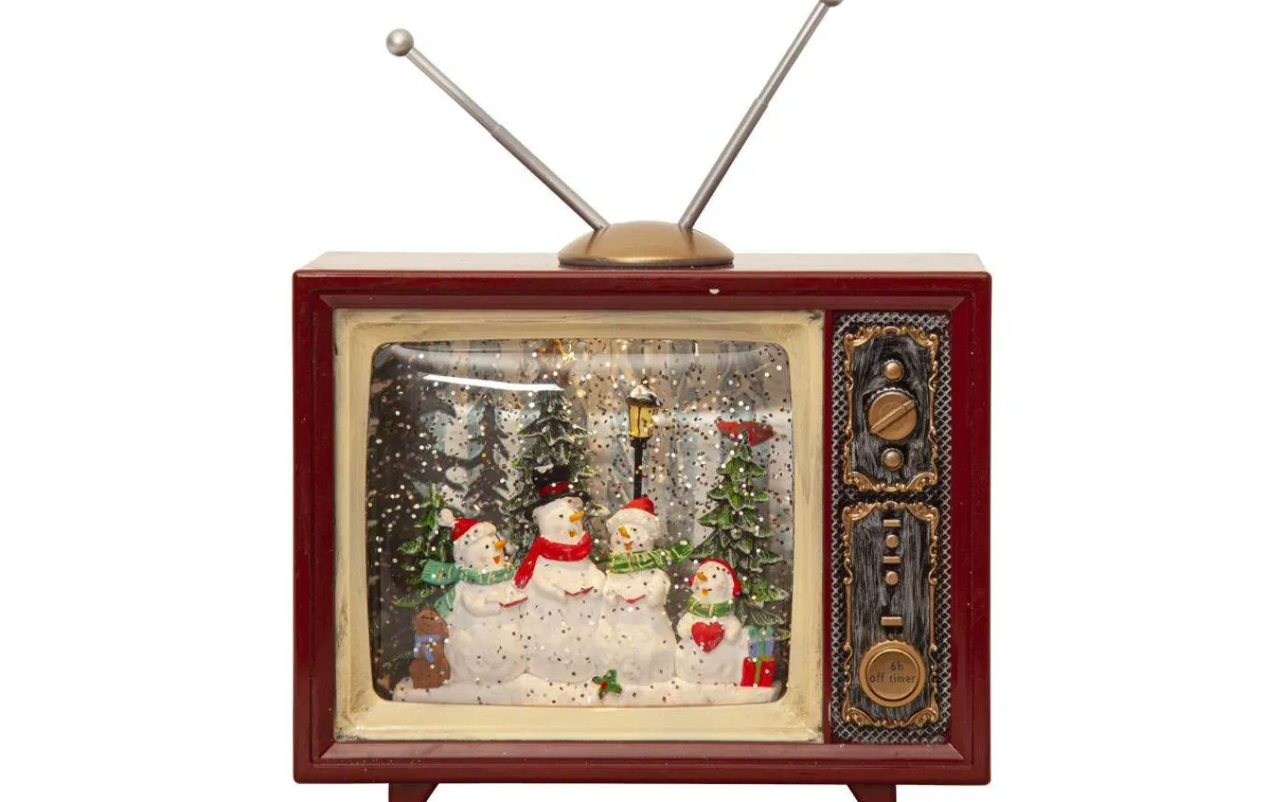 Star Trading Vinter Batteridriven TV Röd* Vattenfyllda Lyktor|Julbyar Och Figurer