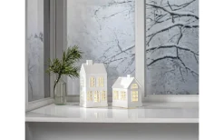 Batteri Julpynt Inomhus|Inomhusdekorationer Batteri<Star Trading Vinter Inomhusdekoration 22cm Vit