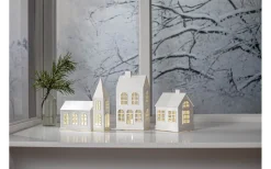 Batteri Julpynt Inomhus|Inomhusdekorationer Batteri<Star Trading Vinter Inomhusdekoration 15cm Vit