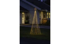 Vinterglöd Metallgran 2,4m Amber LED 8-funktioner IP44