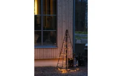 Konstsmide Vinterglöd Metallpyramid 1,5m Amber LED IP44* Julpynt Utomhus