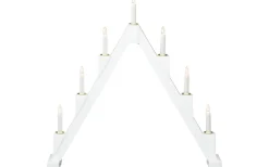 Vinterlycka Adventsljusstake 56cm Vikbar Vit/Mässing