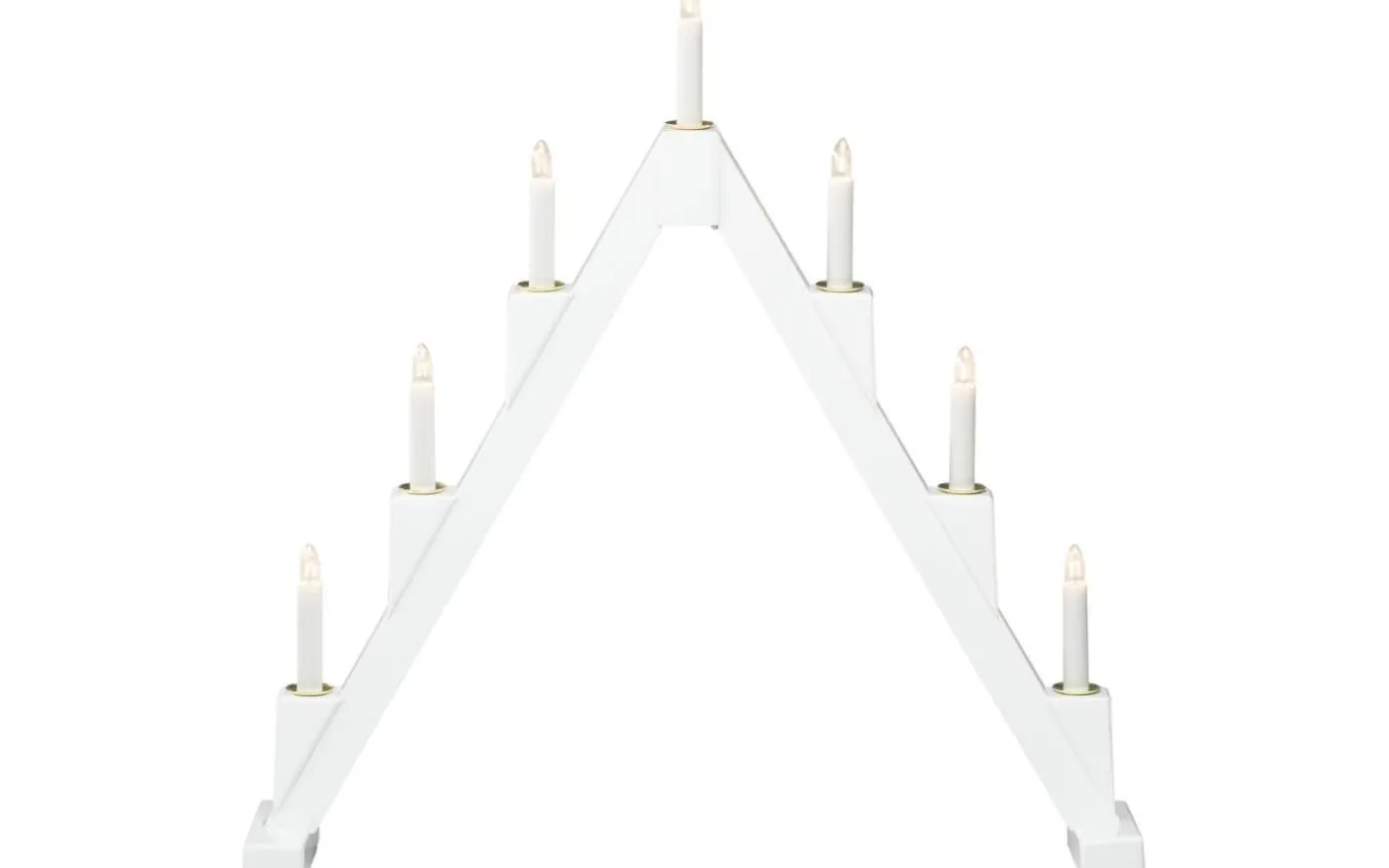 Vinterlycka Adventsljusstake 56cm Vikbar Vit/Mässing