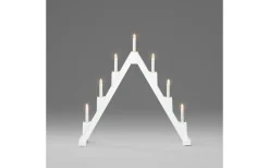 Vinterlycka Adventsljusstake 56cm Vikbar Vit/Mässing