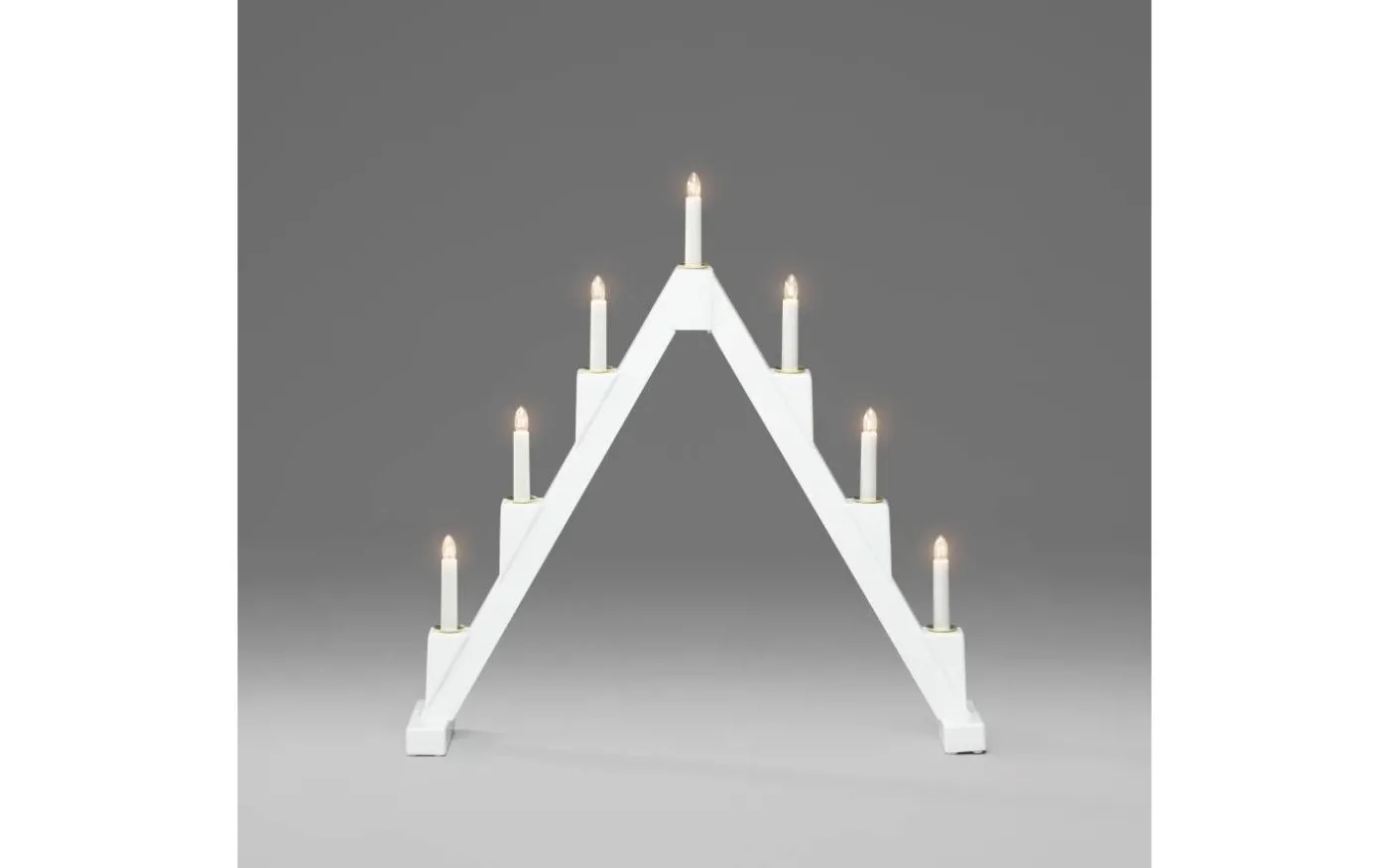 Vinterlycka Adventsljusstake 56cm Vikbar Vit/Mässing