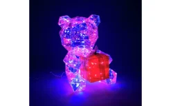 Julpynt Inomhus<Konstsmide Vintermagi Nallebjörn 40cm Diamanteffekt RGB LED