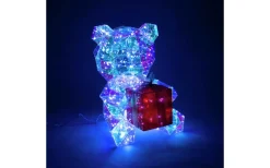 Julpynt Inomhus<Konstsmide Vintermagi Nallebjörn 40cm Diamanteffekt RGB LED