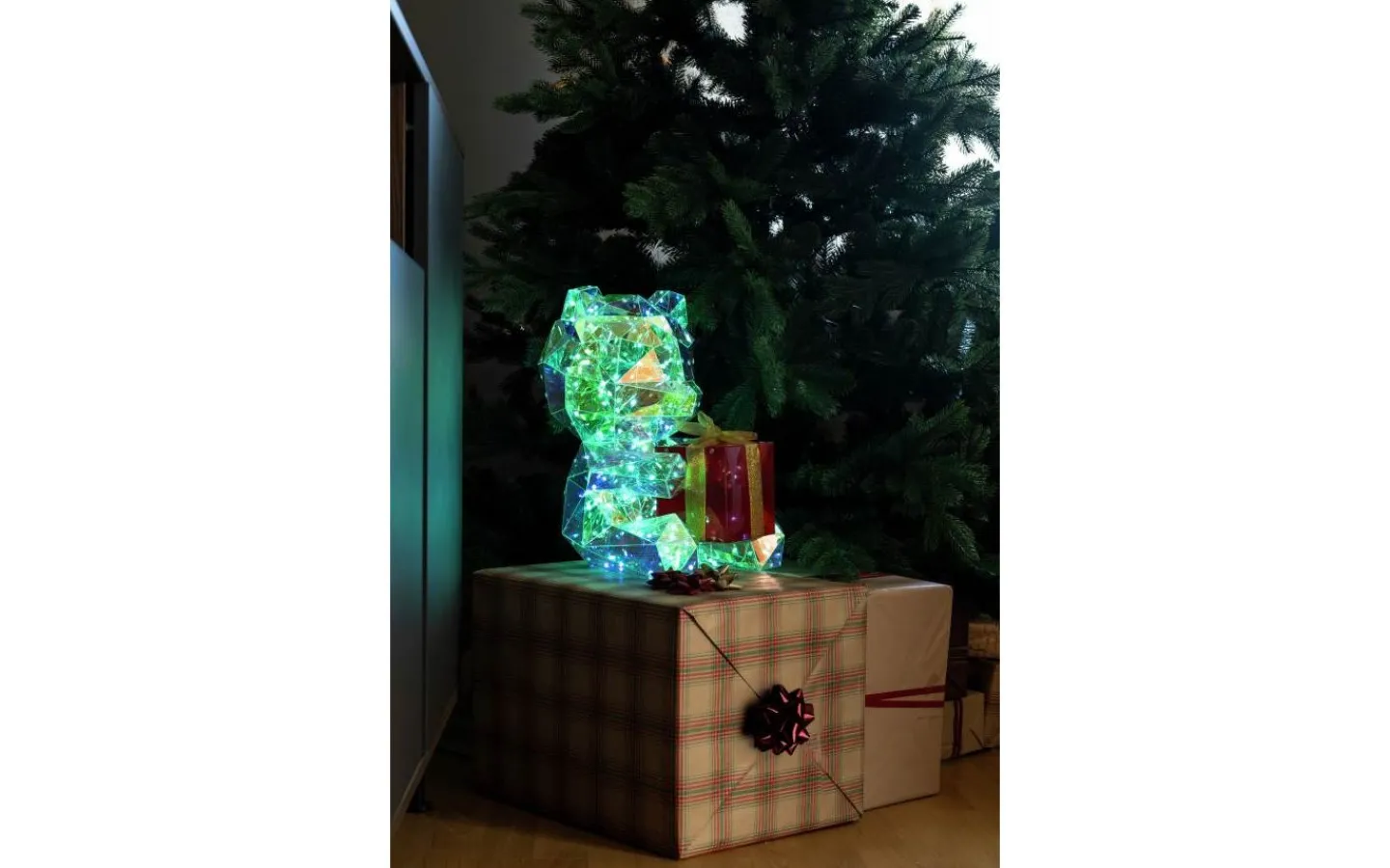 Julpynt Inomhus<Konstsmide Vintermagi Nallebjörn 40cm Diamanteffekt RGB LED