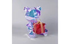 Julpynt Inomhus<Konstsmide Vintermagi Nallebjörn 40cm Diamanteffekt RGB LED