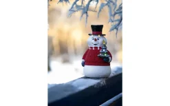 Batteri Julpynt Utomhus<Konstsmide Vinterros Batteridriven Snögubbe 35cm IP44