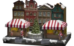 Konstsmide Vinterstad Julby med Musik* Julbyar Och Figurer|Julpynt Inomhus