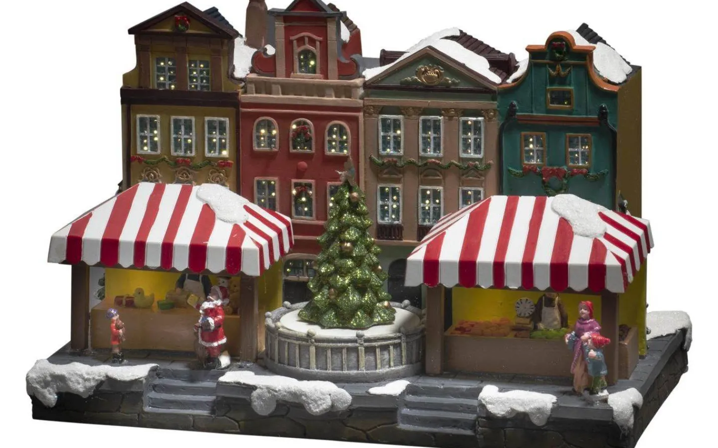 Konstsmide Vinterstad Julby med Musik* Julbyar Och Figurer|Julpynt Inomhus