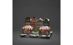 Konstsmide Vinterstad Julby med Musik* Julbyar Och Figurer|Julpynt Inomhus