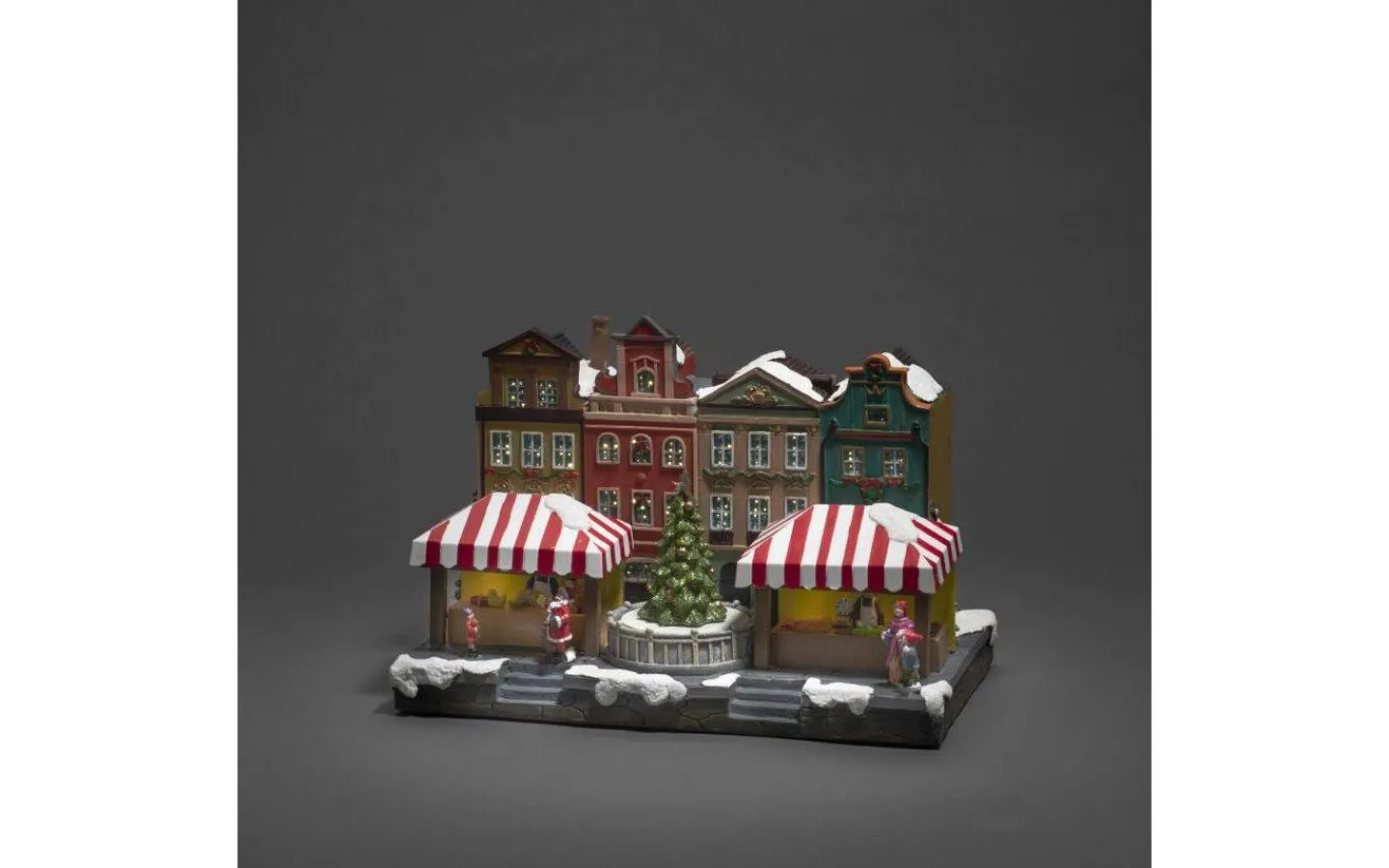 Konstsmide Vinterstad Julby med Musik* Julbyar Och Figurer|Julpynt Inomhus
