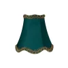 Enfärgade Runda Lampskärmar<ArmaturHantverk Viol Lampskärm Ø12cm Blågrön