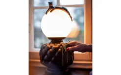 Bordslampor<By Rydens Viva La Diva Bordslampa 45cm Svart/Vit Matt