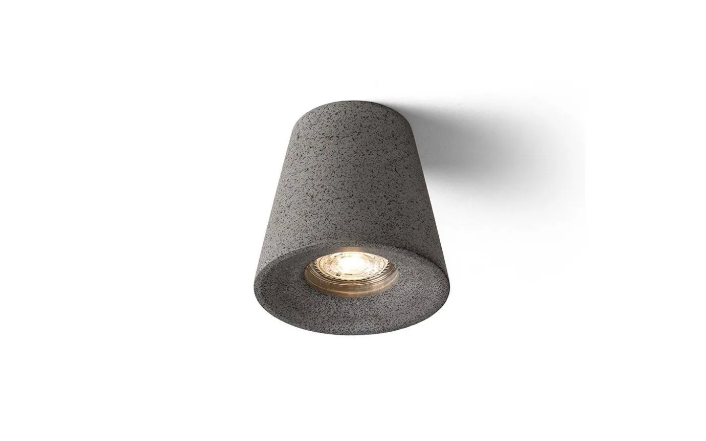 Volca Takspotlight 10,5cm Betong/Mörk Granit