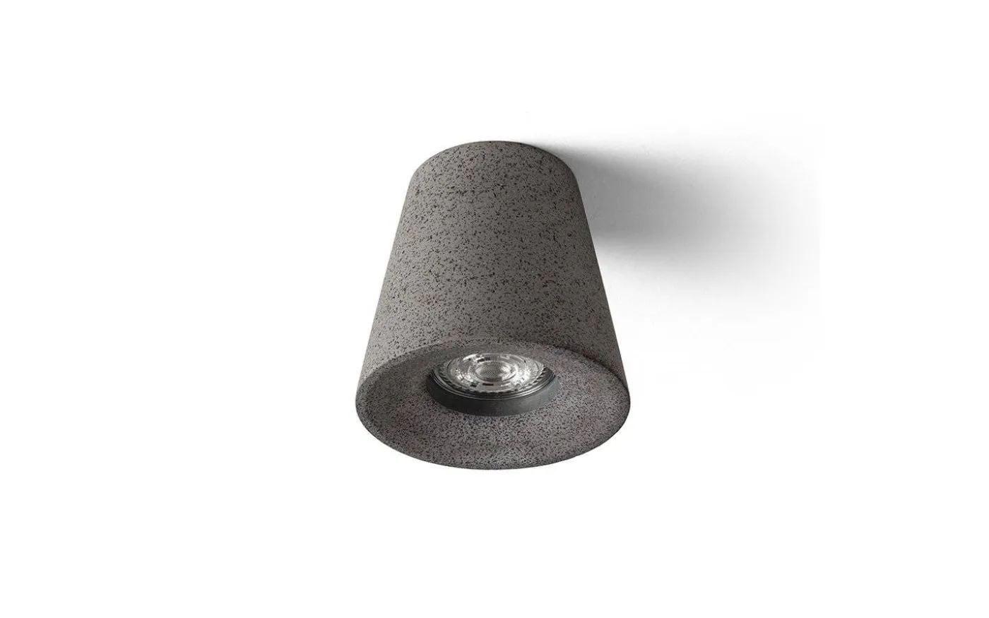 Volca Takspotlight 10,5cm Betong/Mörk Granit