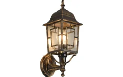 Vägglyktor<Trio Lighting Volturno Vägglampa E27 antik rostlykta uppåt IP44