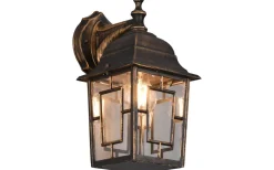 Volturno Vägglampa E27 antik rostlykta nedåtriktad IP44