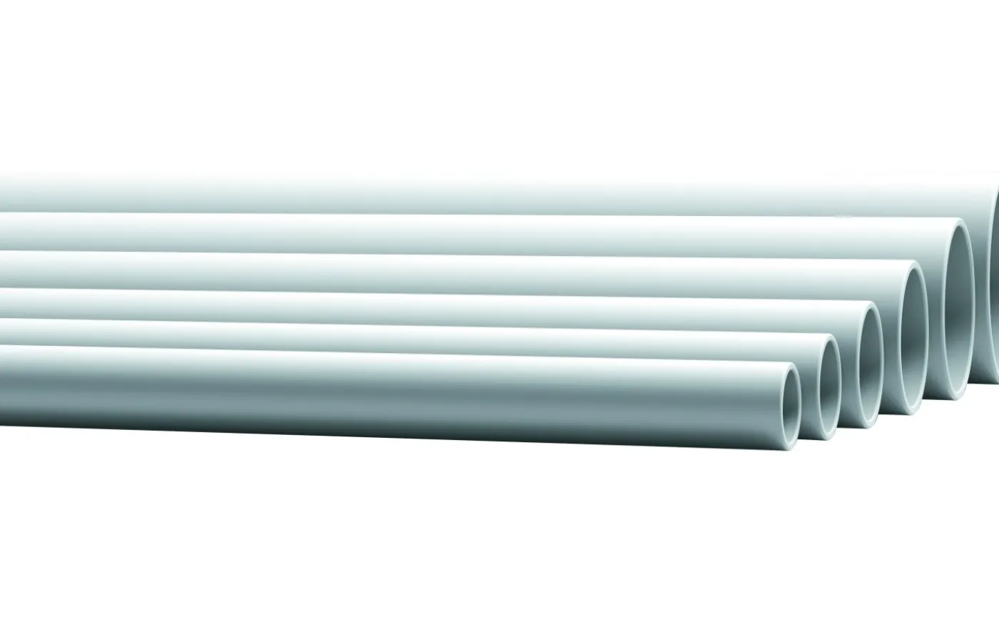 VP-rör, Halogenfritt, Ø40mm, Vit, 3m, 320N