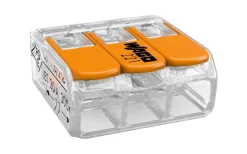 Malmbergs Wago Kopplingsklämma 3-Pol 0,2-4mm² Styckvis* Fäst & Kopplingsmaterial