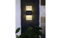 Star Trading Wally Solcellsdriven Vägglampa 20cm Frostad Vit* Solcellslampor Vägg|Visa Alla Solcellslampor