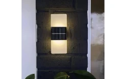 Star Trading Wally Solcellsdriven Vägglampa 20cm Frostad Vit* Solcellslampor Vägg|Visa Alla Solcellslampor