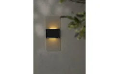 Star Trading Wally Solcellsdriven Vägglampa 20cm Frostad Vit* Solcellslampor Vägg|Visa Alla Solcellslampor