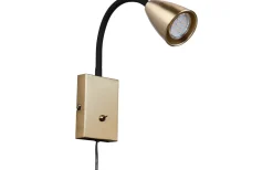 Trio Lighting Wanda Vägglampa GU10 matt mässing* Läslampor