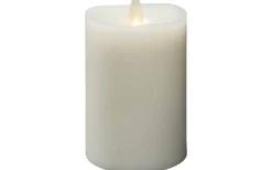 Blockljus Inomhus|Blockljus Inomhus<Konstsmide Wave Batteridrivet Blockljus 14cm Gräddvit