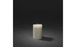 Blockljus Inomhus|Blockljus Inomhus<Konstsmide Wave Batteridrivet Blockljus 14cm Gräddvit