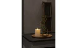 Konstsmide Wave Batteridrivet Blockljus 11,5cm Gräddvit* Blockljus Inomhus|Blockljus Inomhus